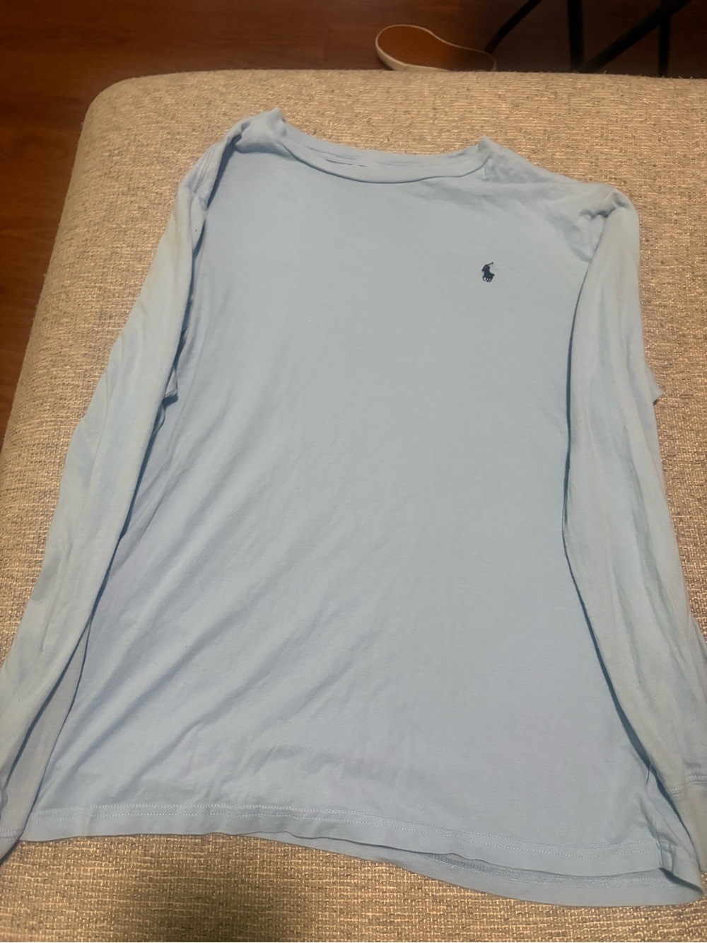 Polo by Ralph Lauren Light Blue Long-Sleeve Crewneck Tee